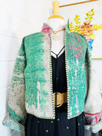 Patchwork Kantha Jacket – Quilted Reversible Blanket Coat