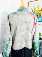 Patchwork Kantha Jacket – Quilted Reversible Blanket Coat