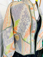 Patchwork Kantha Jacket – Quilted Reversible Blanket Coat