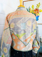 Patchwork Kantha Jacket – Quilted Reversible Blanket Coat