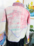 Patchwork Kantha Jacket – Quilted Reversible Blanket Coat