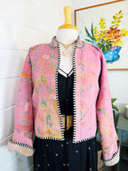 Patchwork Kantha Jacket – Quilted Reversible Blanket Coat