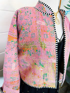 Patchwork Kantha Jacket – Quilted Reversible Blanket Coat