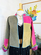 Patchwork Kantha Jacket – Quilted Reversible Blanket Coat
