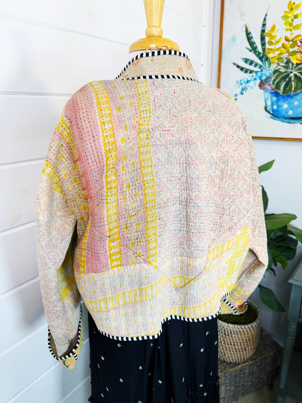 Patchwork Kantha Jacket – Quilted Reversible Blanket Coat