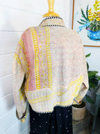Patchwork Kantha Jacket – Quilted Reversible Blanket Coat