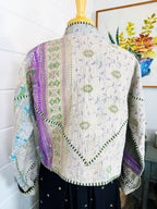 Patchwork Kantha Jacket – Quilted Reversible Blanket Coat