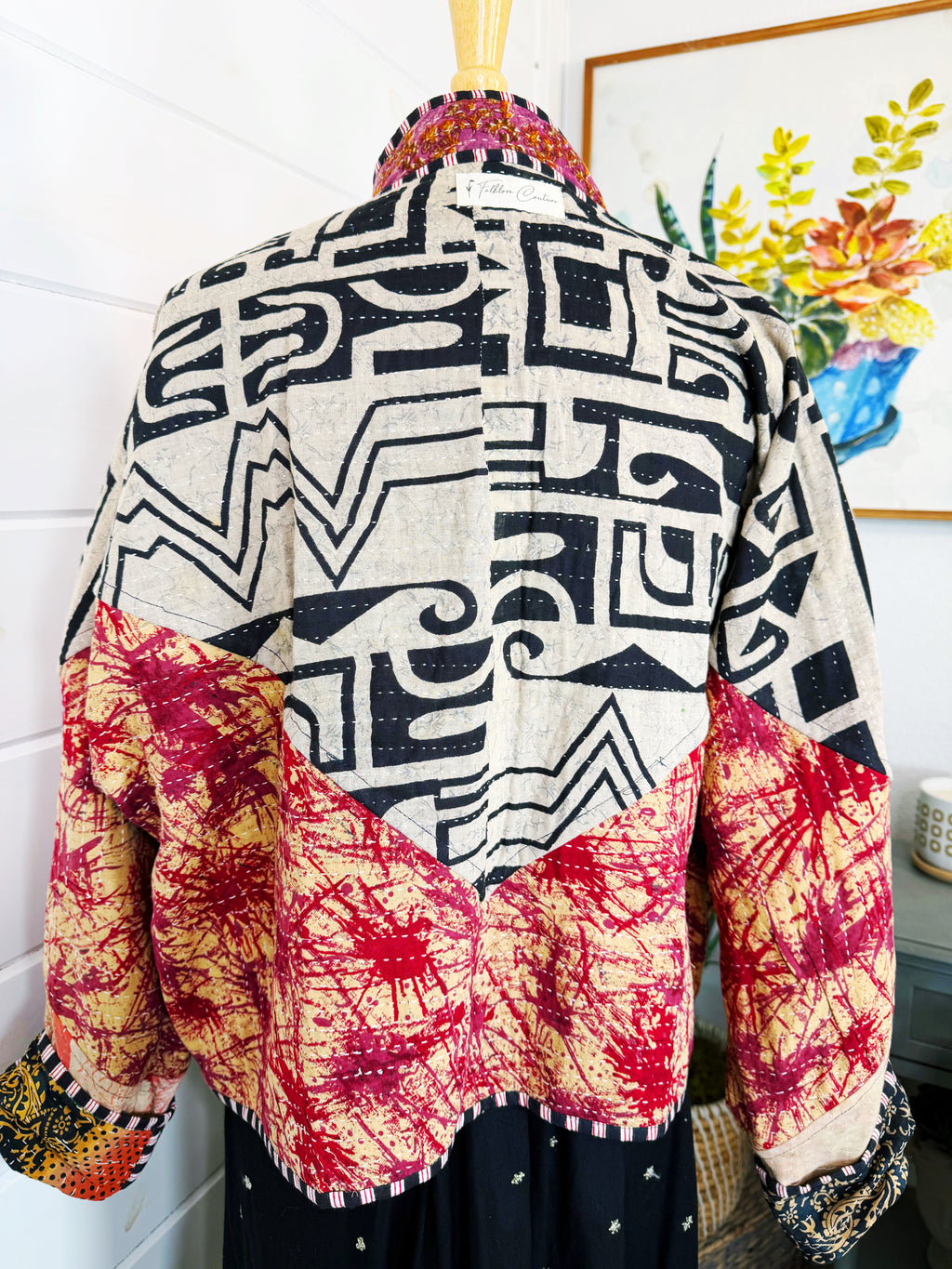 Patchwork Kantha Jacket – Quilted Reversible Blanket Coat