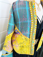 Patchwork Kantha Jacket – Quilted Reversible Blanket Coat