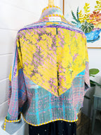 Patchwork Kantha Jacket – Quilted Reversible Blanket Coat