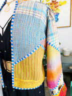 Patchwork Kantha Jacket – Quilted Reversible Blanket Coat