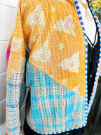 Patchwork Kantha Jacket – Quilted Reversible Blanket Coat