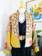Patchwork Kantha Jacket – Quilted Reversible Blanket Coat