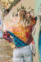 Boho Patchwork Kantha Jacket – Handmade Quilted & Reversible Blanket Coat
