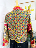 Boho Patchwork Kantha Jacket – Handmade Quilted & Reversible Blanket Coat