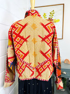 Boho Patchwork Kantha Jacket – Handmade Quilted & Reversible Blanket Coat