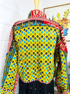 Boho Patchwork Kantha Jacket – Handmade Quilted & Reversible Blanket Coat