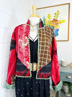 Boho Patchwork Kantha Jacket – Handmade Quilted & Reversible Blanket Coat