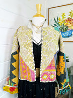 Kantha Quilted Bomber Jacket | Blanket Coat | Patchwork Coat