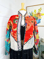Kantha Quilted Bomber Jacket | Blanket Coat | Patchwork Coat