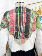 Boho Patchwork Kantha Jacket – Handmade Quilted & Reversible Blanket Coat