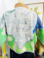 Boho Patchwork Kantha Jacket – Handmade Quilted & Reversible Blanket Coat