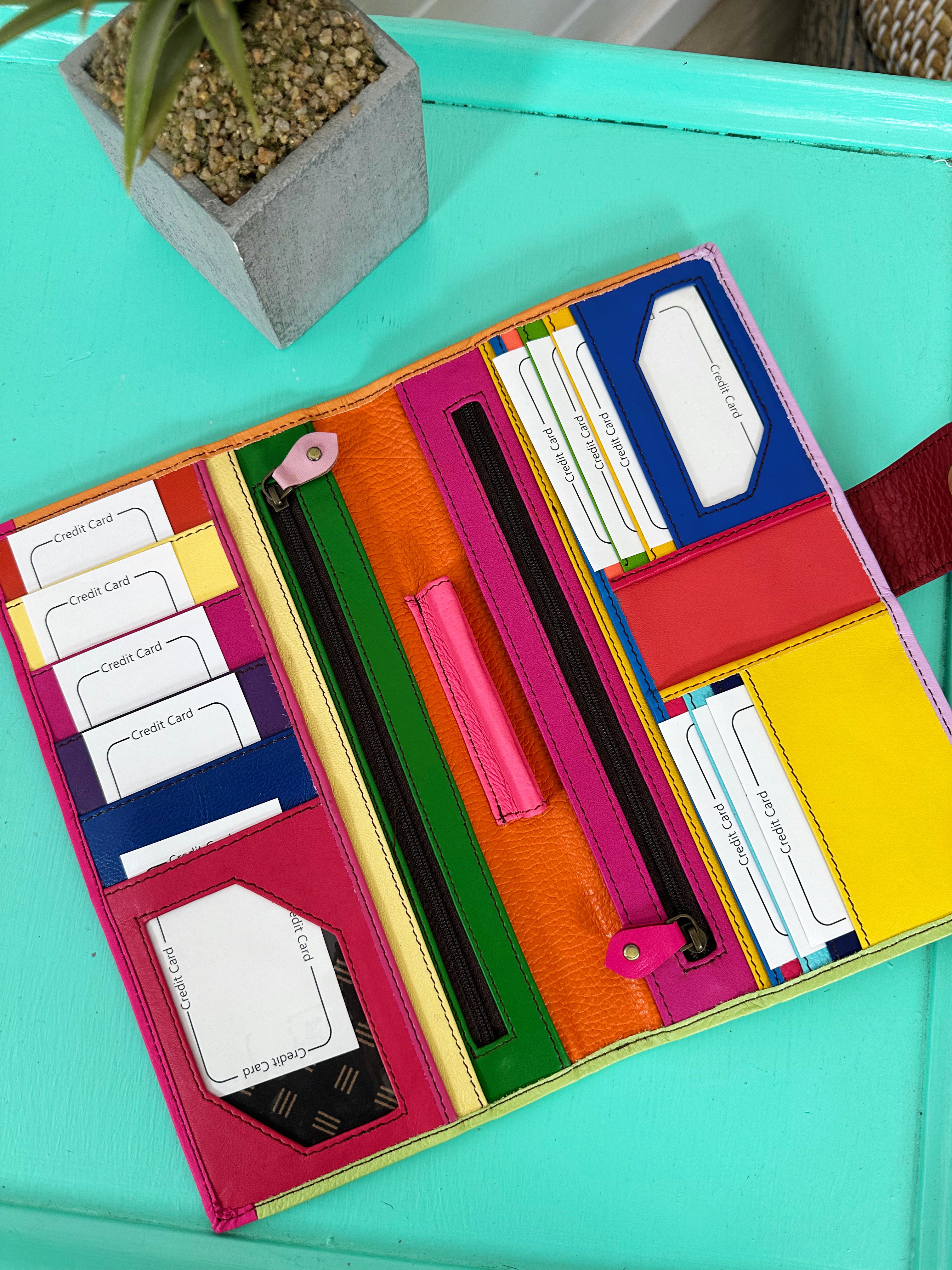 Nash Multi Travel Leather Wallet