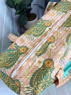 Quilted Weekender Duffle Overnight Bag - Sandstone Celestial Tiger
