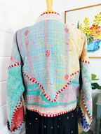 Patchwork Kantha Jacket – Quilted Reversible Blanket Coat