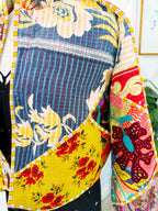 Patchwork Kantha Jacket – Quilted Reversible Blanket Coat
