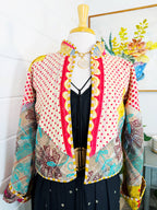 Patchwork Kantha Jacket – Quilted Reversible Blanket Coat