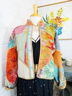 Patchwork Kantha Jacket – Quilted Reversible Blanket Coat