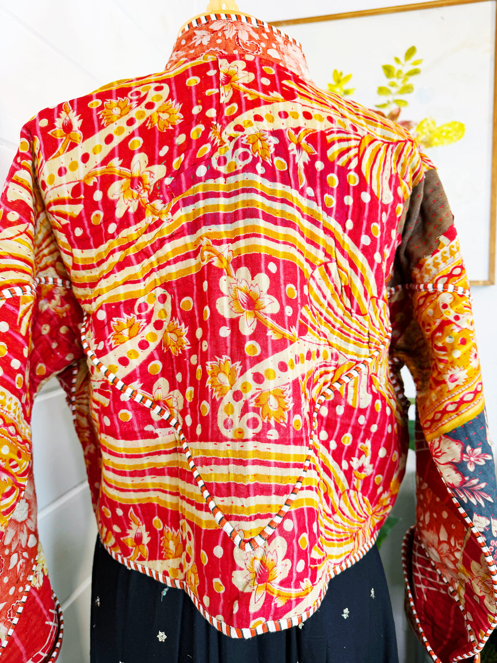 Patchwork Kantha Jacket – Quilted Reversible Blanket Coat