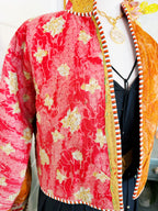 Patchwork Kantha Jacket – Quilted Reversible Blanket Coat