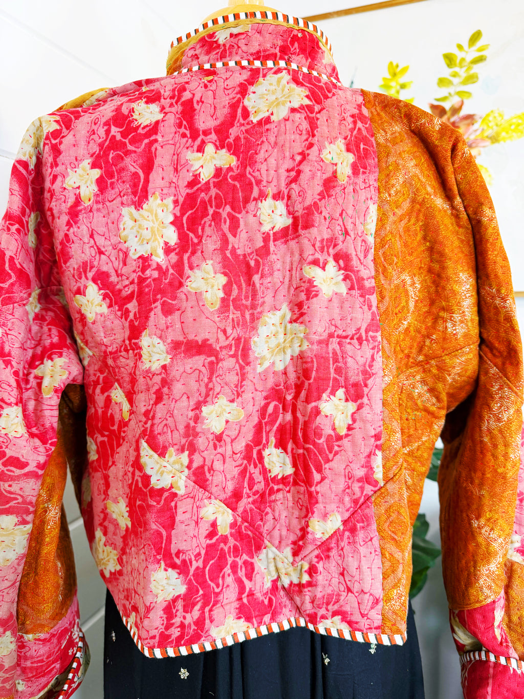 Patchwork Kantha Jacket – Quilted Reversible Blanket Coat