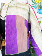 Patchwork Kantha Jacket – Quilted Reversible Blanket Coat