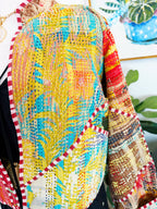 Patchwork Kantha Jacket – Quilted Reversible Blanket Coat