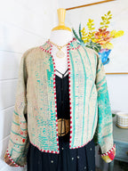 Patchwork Kantha Jacket – Quilted Reversible Blanket Coat