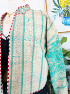 Patchwork Kantha Jacket – Quilted Reversible Blanket Coat
