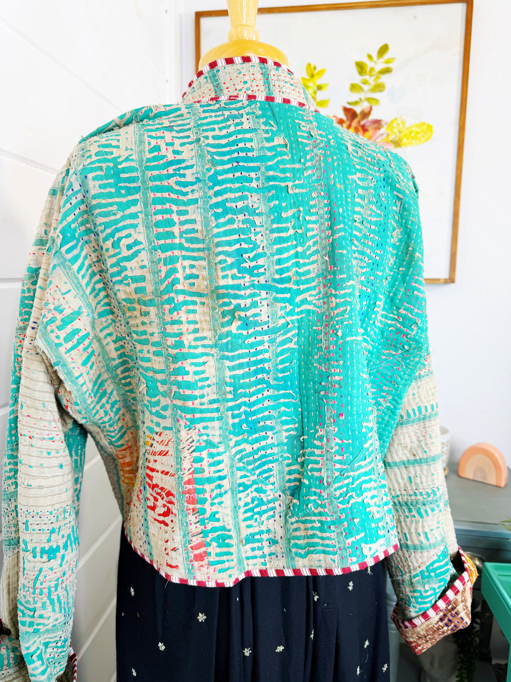 Patchwork Kantha Jacket – Quilted Reversible Blanket Coat