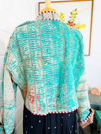 Patchwork Kantha Jacket – Quilted Reversible Blanket Coat