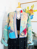 Patchwork Kantha Jacket – Quilted Reversible Blanket Coat