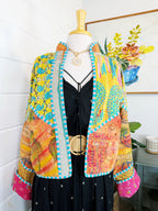 Patchwork Kantha Jacket – Quilted Reversible Blanket Coat