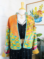 Patchwork Kantha Jacket – Quilted Reversible Blanket Coat