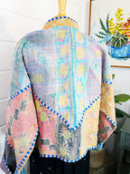 Patchwork Kantha Jacket – Quilted Reversible Blanket Coat