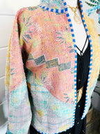 Patchwork Kantha Jacket – Quilted Reversible Blanket Coat