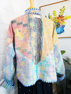 Patchwork Kantha Jacket – Quilted Reversible Blanket Coat