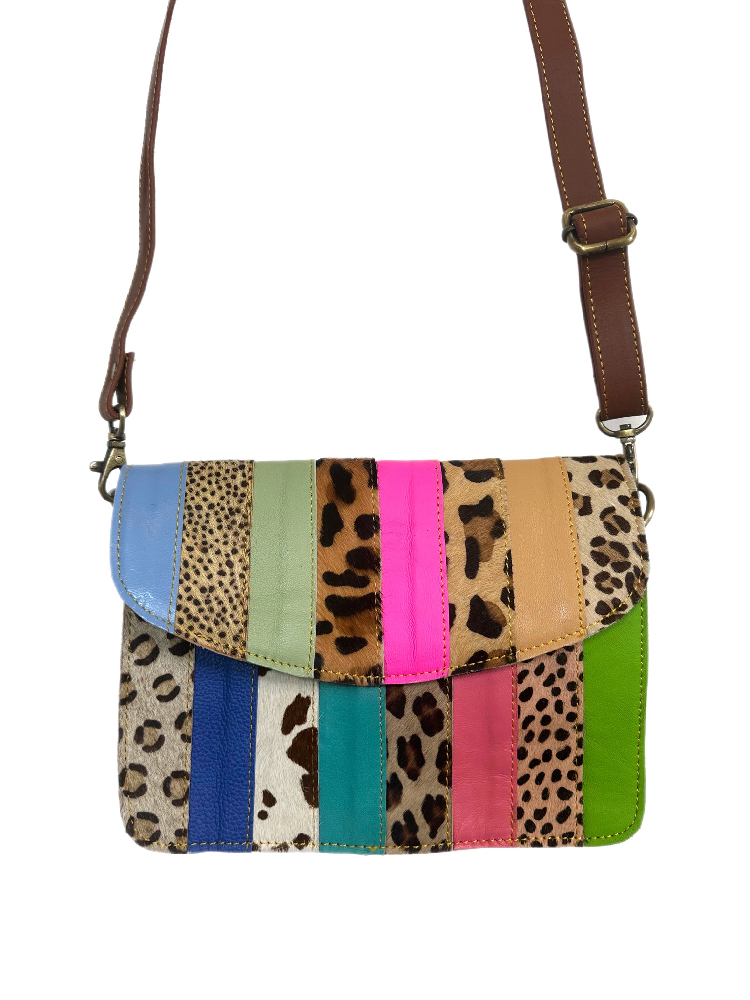 Flora Patchwork Leather Crossbody