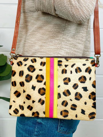 Wholesale Evie Striped Leather Wristlet & Crossbody - Pack of 3