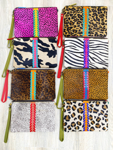 Wholesale Evie Stitched Leather Wristlet & Crossbody - Pack of 3